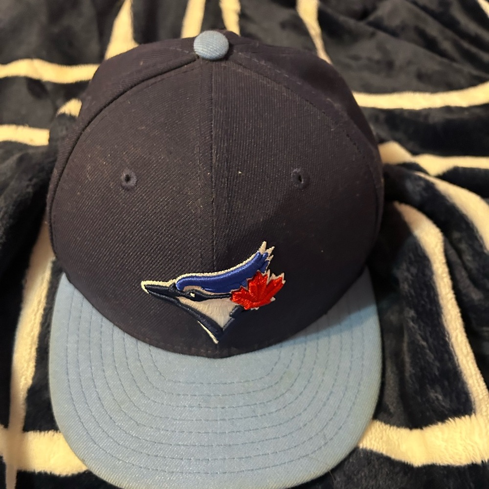 Blue Toronto jays fitted hat